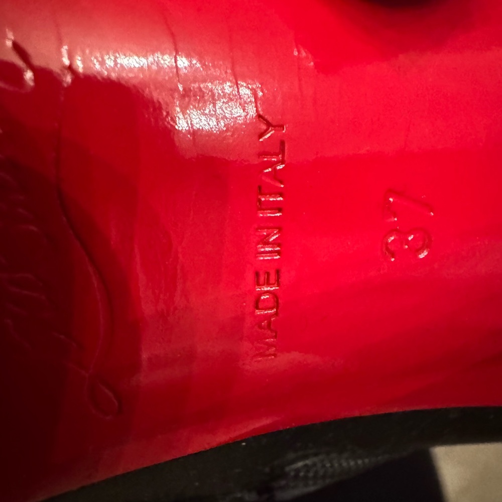 Christian Louboutin Black Heeled Boots - Picture 5 of 5